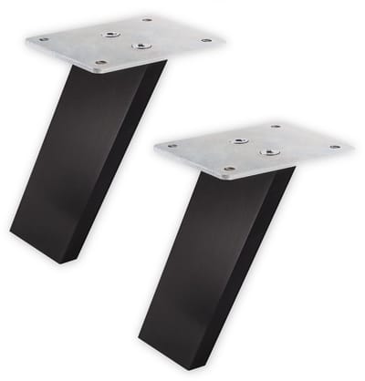1 Paar (2 x) SO-TECH® Barconsole COUNTER Alu massief zwart geanodiseerd fijn geslepen - Hoogte 178 mm schuin 60° - Barconsole