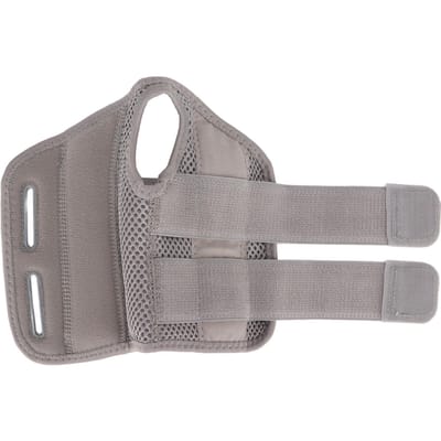 Attelle de Poignet Conception Crochet et Boucle Respirante Confortable Supports de Poignet Enveloppants Protège-Poignet pour Articulation S M gray