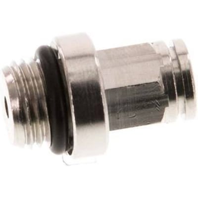4mm x M 10 x 1 Messing Insteekfitting Buitendraad NBR [2 Stuks]