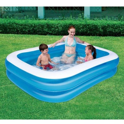 Bestway - Vierkant Opblaasbaar Zwembad - 201x150x51 cm - 450L