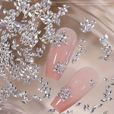 50 Stuks Nagel Strasssteentjes Mini Ruit Platte Achterkant Nagelkunst Zirkoon Glanzende Sieraden DIY 3D Nagelkunst Decoratie 50pcs