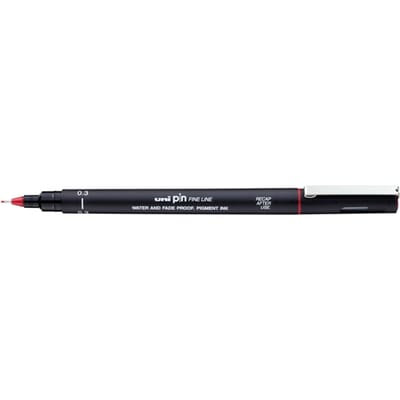 Fineliner Uni-ball Pin 0,3mm rood