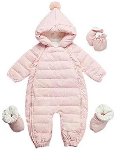 Babyoverall met capuchon - Sneeuwpak voor jongens en meisjes 3-24 maanden