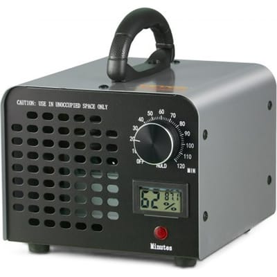 VEVOR Ozongenerator 36000 mg/u Ozonisator 115W Luchtreiniger 300㎡ Ozonapparaat Gebouwrenovatie 0-120 Minuten Timer Deodorant Ozongenerator Vochtigheidsweergave Intelligente Bewaking van het Binnenklimaat