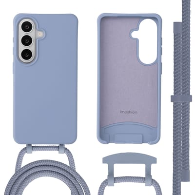 imoshion Hoesje - Geschikt voor Samsung Galaxy S26 - Color Backcover met afneembaar koord Magnetische Ring - Ash Blue