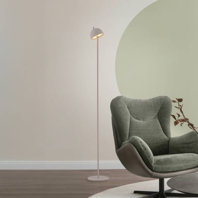 Schöner Wohnen LED vloerlamp op accu Bellis, zandkleur, IP54