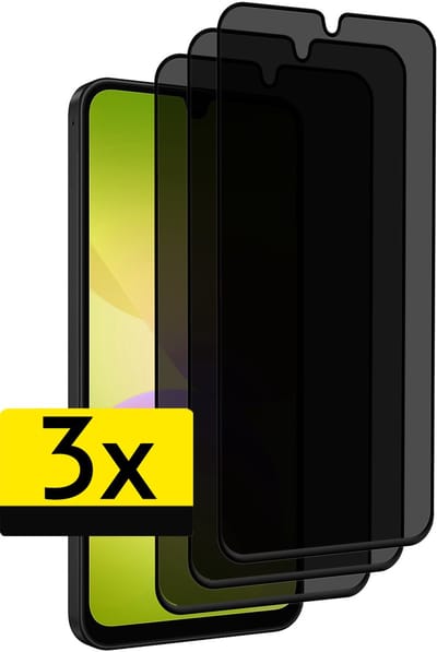 Screenprotector - Geschikt voor Samsung Galaxy A26 - 3 Stuks - Privacy Filter - Beschermglas - Gehard Glas - Tempered Glass - Screen Protector