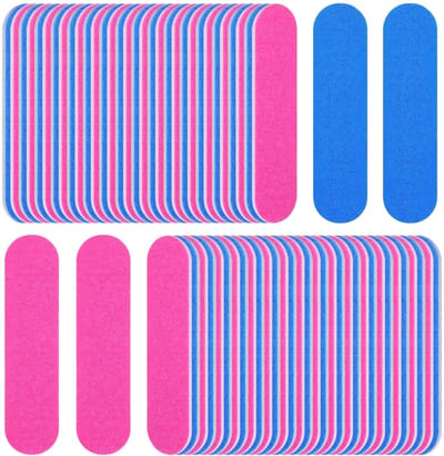 Dailygoods- Nagelvijl Professioneel - 100 Stuks - Houten Nagelvijlen - Dubbelzijdig - Geschikt voor Natuurlijke/Acrylnagels - 5 x 1,2 cm