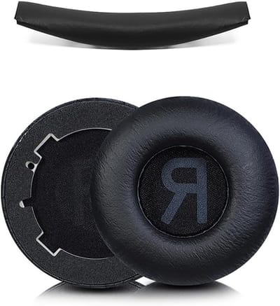 Vervangende Oorkussens en Hoofdband voor Draadloze Noise Cancelling Hoofdtelefoons, Geheugenfoam, Ergonomisch Ontwerp, Eenvoudige Installatie, Geluidsisolatie en Comfort (Zwart)