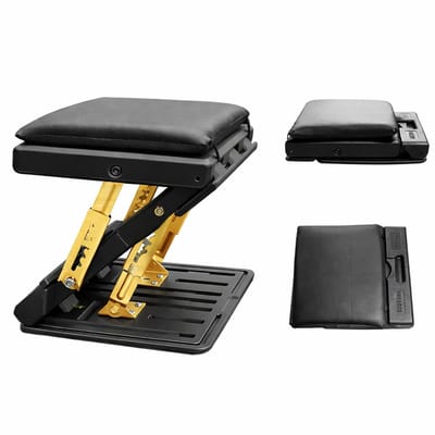 Jurrys Voetensteun - Beensteun - Voetenbankje - Bureau voetsteun - Verstelbaar - Reizen - Ergonomisch - Zwart - 31.5×31.5 cm