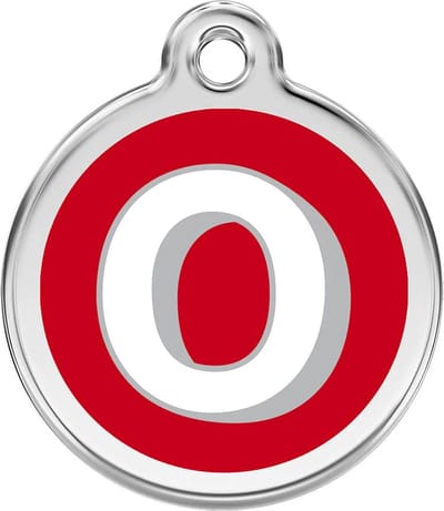 Red Dingo Hondenpenning 20 mm letter O