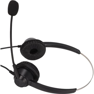 H360D‑3.5VA 3,5 mm Binaurale Zakelijke Headset Binaurale Klantenservice Headset met Microfoon en Volumeregeling