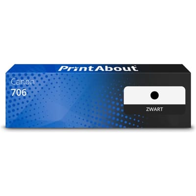 PrintAbout huismerk Toner 706 Zwart Geschikt voor Canon