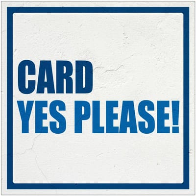 Card yes please bord | Forex Re materiaal | 10 x 10 cm