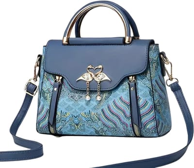 Bovista Handtas Dames - Schoudertas - School - Shopper - Schooltas - Werktas - Blauw 2