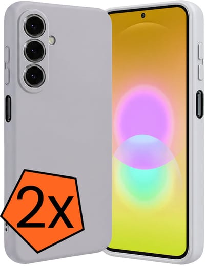 Hoes - 2 Stuks - Geschikt voor Samsung Galaxy A27 - Sterk & Shockproof - Case Siliconen - Back Cover - Telefoon Hoes - Lila