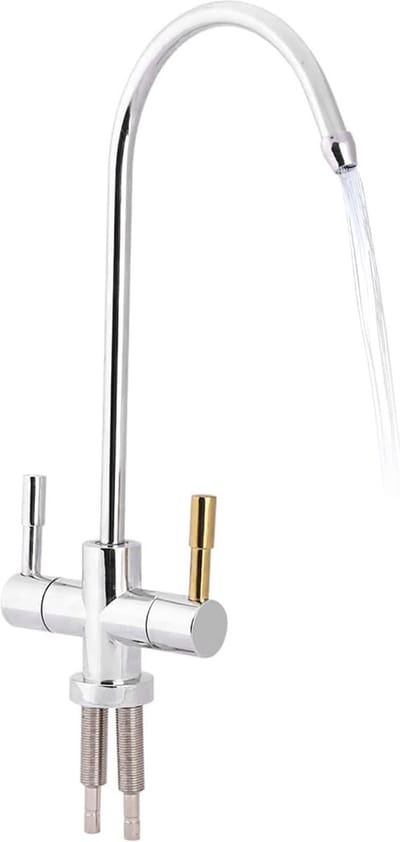 Kraan Waterfilter met Dubbele Inlaat - Keuken Waterzuiveraar voor Warm en Koud Drinkwater
