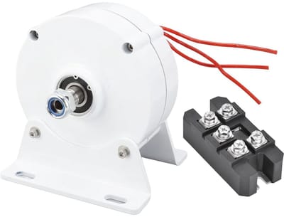 Permanente Magneetgenerator - Wisselstroom Generator - Windmolen Energie Opwekken - Transmissievrij Direct Aandrijving - 600 Watt - Wit