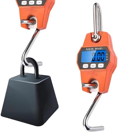 Digitale Hangweegschaal tot 300 kg met Haak, LCD Scherm en Nauwkeurige Sensor voor Reizen, Bagage en Thuisgebruik