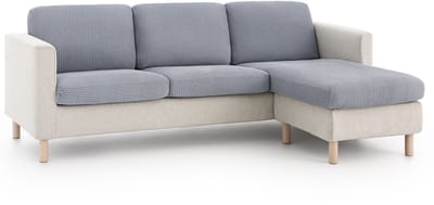 Belmarti® Zitkussenhoes Bali - 180cm tot 230cm breed Lichtblauw - Premium universele Belmarti® kussenhoezen voor zitbanken, caravans, boten en campers