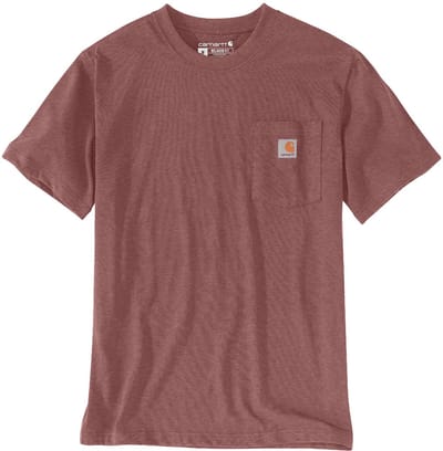 Carhartt K87 Pocket S/S T-Shirt 103296 Apple Butter Heather-XS