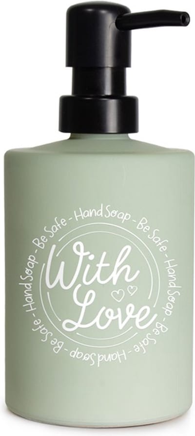 Zeeppompje-with love-liefde-moederdag cadeautje -kerst-sinterklaas-be safe-warm groen-landelijk-trendy-verjaardag