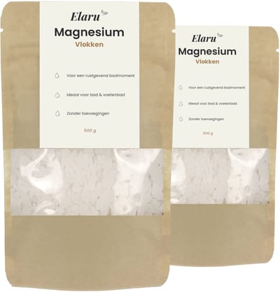 Magnesium Vlokken - 100% Natuurlijk - 1 kg - Alternatief voor Magnesium Spray & Olie - Gebruik in Bad of Voetenbad