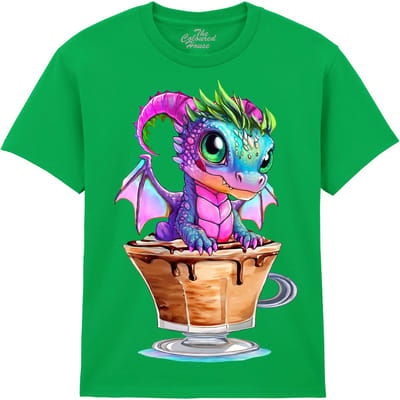 KIDS Draak Mocha Latte Dragon The Coloured House KIDS T-shirt XL