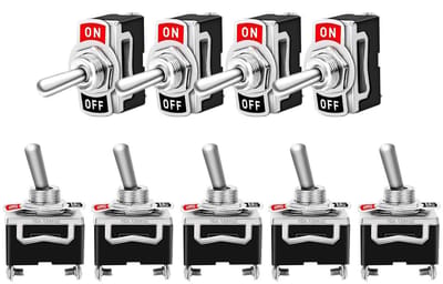 Dailygoody - Waterdichte Tuimelschakelaar - Aan-Uit Schakelaar - Geschikt voor Auto en Boot - 2 Positie 2 Pins - Betrouwbare Schakelaar voor Diverse T