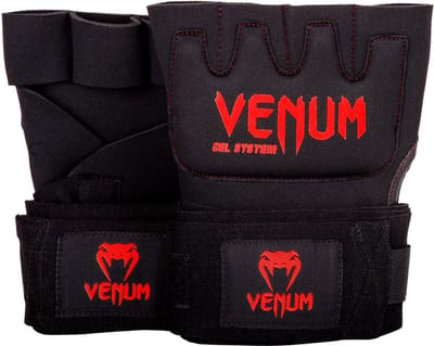 Venum Binnen Handschoenen Kontact Gel Gloves Zwart Rood - XS