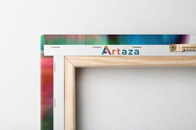 Artaza Canvas Schilderij Drieluik Abstracte Kunst van een Gezicht - Hoofd - 120x60 - Foto Op Canvas - Canvas Print