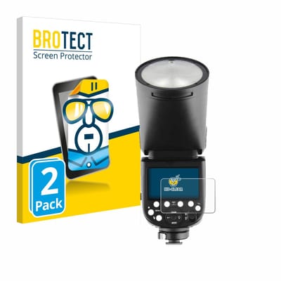BROTECT - Screenprotector voor Godox TT685 II - Folie Beschermfolie transparant 2 Stuks
