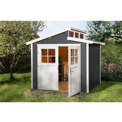Weka Tuinhuis 226 - Antraciet/blanc - 252x235cm