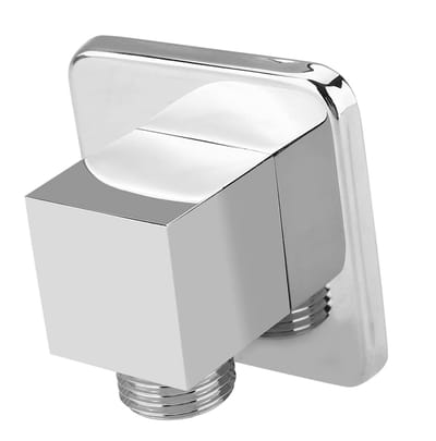 Store_8 - Muur Water Elleboog - Douche 90 Graden Elleboog - Messing met Chroom Afwerking - Slang Connector Water Uitlaat - Terugslagklep - Geschikt...