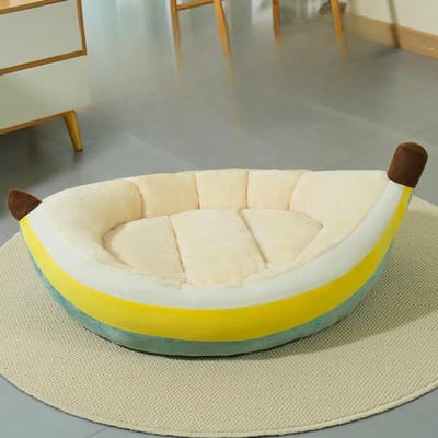 Chenil banane ouvert, chenil pour chien, chenil pour chat, fournitures pour animaux de compagnie, chenil épais quatre saisons pour animaux de compagnie pour rester au chaud en hiver S  50*40cm gray