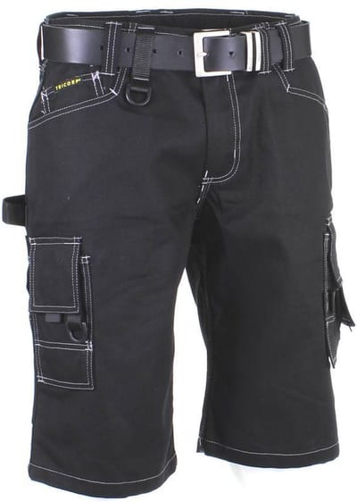 Tricorp Worker Canvas kort - 502006  - Zwart - maat 42