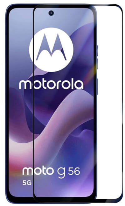 Coverup Screen Protector - Geschikt voor Motorola Moto G56 Screen Protector - Coverup Full-Cover 9H Tempered Glass - Zwart