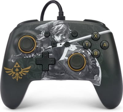 PowerA Geavanceerde Bedrade Gamecontroller voor Nintendo Switch - Battle-Ready Link - Legend of Zelda - Zwart