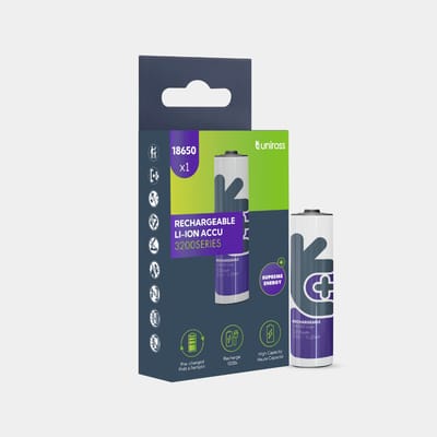 Uniross Lithium 18650 3200 BT 1 pack