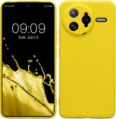 kwmobile telefoonhoesje geschikt voor Xiaomi Poco F7 Ultra - Hoesje voor smartphone - Precisie camera uitsnede - In stralend geel