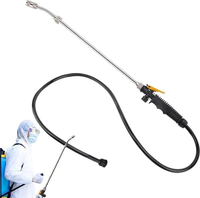 Tuinslang Besproeiingslans - Giethandgreep Sproeier - Planten Water Geven - Telescopische Steel - 72 cm - Zilver