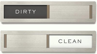 Roestvrijstalen Vaatwasser Magneet Indicator - Keuken Opslag & Organisatie - Schoon/Vuil Teken