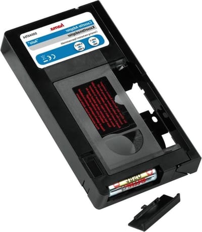 VHS-cassetteadapter 6 mm zwart voor VHS-naar-VHS-videoconvertorGemotoriseerde adaptercartridge