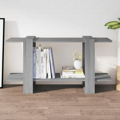 vidaXL - Boekenkast - 100x30x51 - cm - bewerkt - hout - grijs - sonoma - eiken