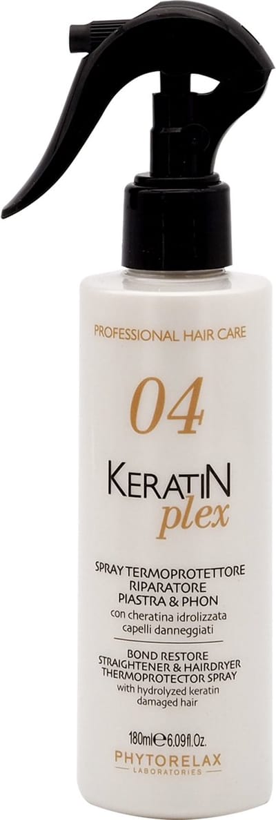 Phytorelax Keratin Plex Thermoprotector – Keratine Heat Protection Spray – Beschermt tegen Hitte – Herstelt Beschadigd Haar – 180ml