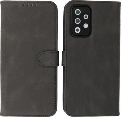 Samsung Galaxy A33 5G Hoesje - Portemonnee Book Case - Kaarthouder & Magneetlipje - Kunstleer - Zwart