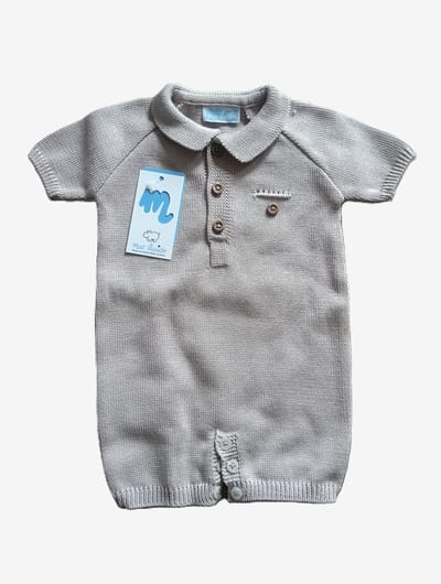 Mac Ilusion zomer pakje | 1-delig met korte mouwen en korte pijpen | 0047 | safari / zand | maat 50 | Newborn
