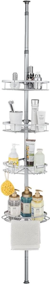 DailySupplies® Doucherek Zonder Boren - Telescopisch Doucherekje - Hangend