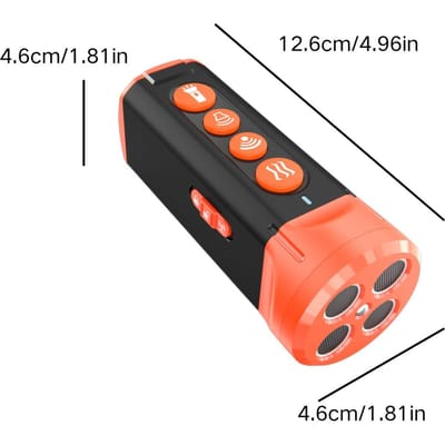 Hond Afweerapparaat Training Ultrasoon Handheld Anti-blaffen Afschrikmiddel Hondentraining Apparaat Dieren Afweren Huisdieren Trainer black