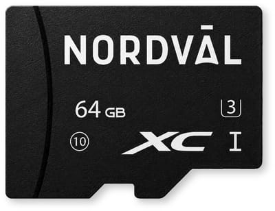Nordväl Micro SD Kaart 64GB – UHS-I – V30 – Geheugen SD kaart voor dashcam